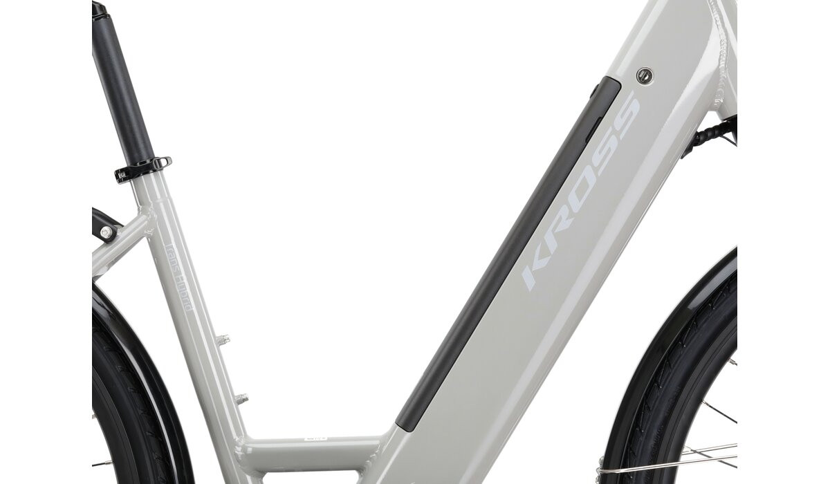 KROSS Trans Hybrid LS 20 561 Wh gry g elektrinis miesto dviratis 28
