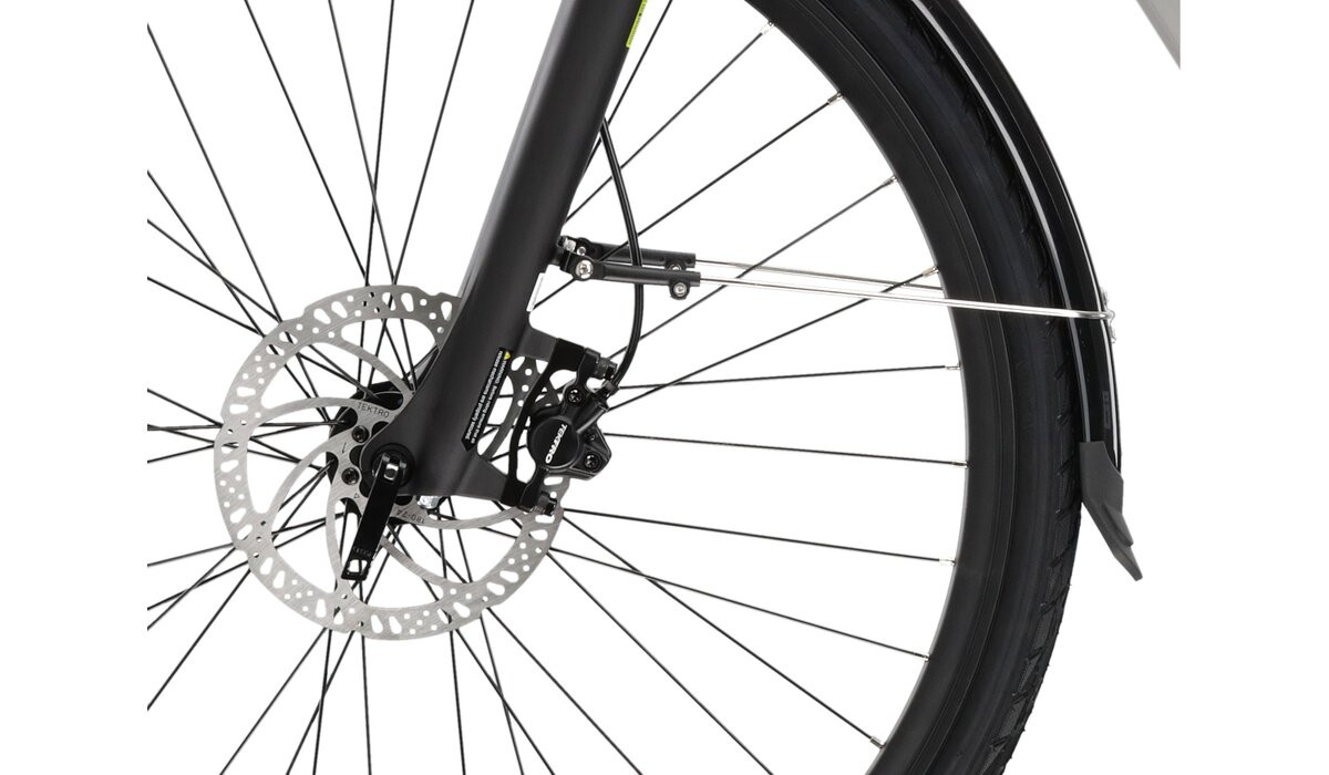 KROSS Trans Hybrid LS 20 561 Wh gry g elektrinis miesto dviratis 28