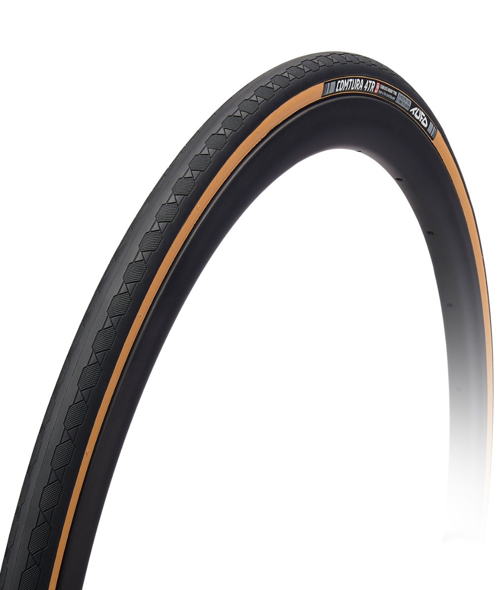 TUFO Comtura 4 TR 25-622/700x25C Black/Beige Tubeless Folding padanga