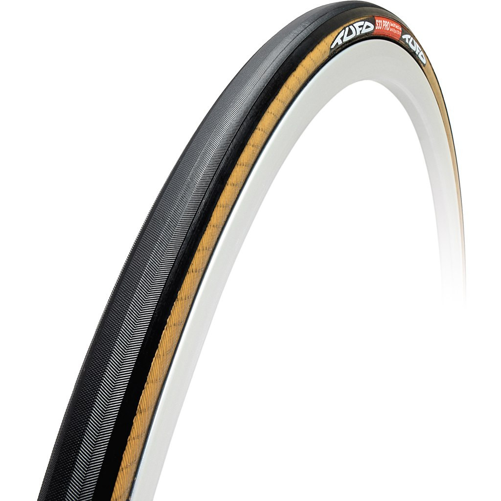 TUFO S33 Pro 24 28 24 mm Black/Beige Tubular klijuojama padanga