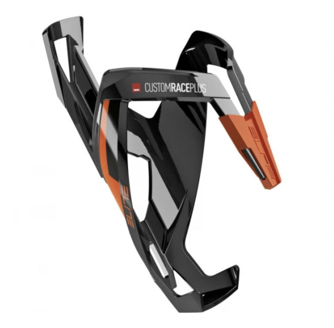 Elite Custom Race Plus Glossy Black - Orange gertuvės laikiklis