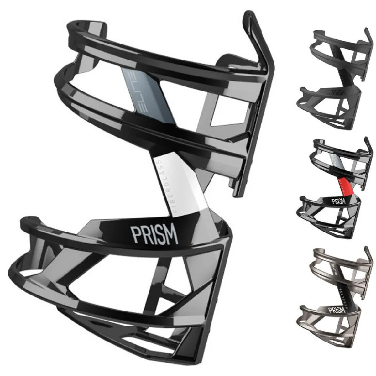 Elite Cage Prism Left Titanium Metal - Black Graphic gertuvės laikiklis