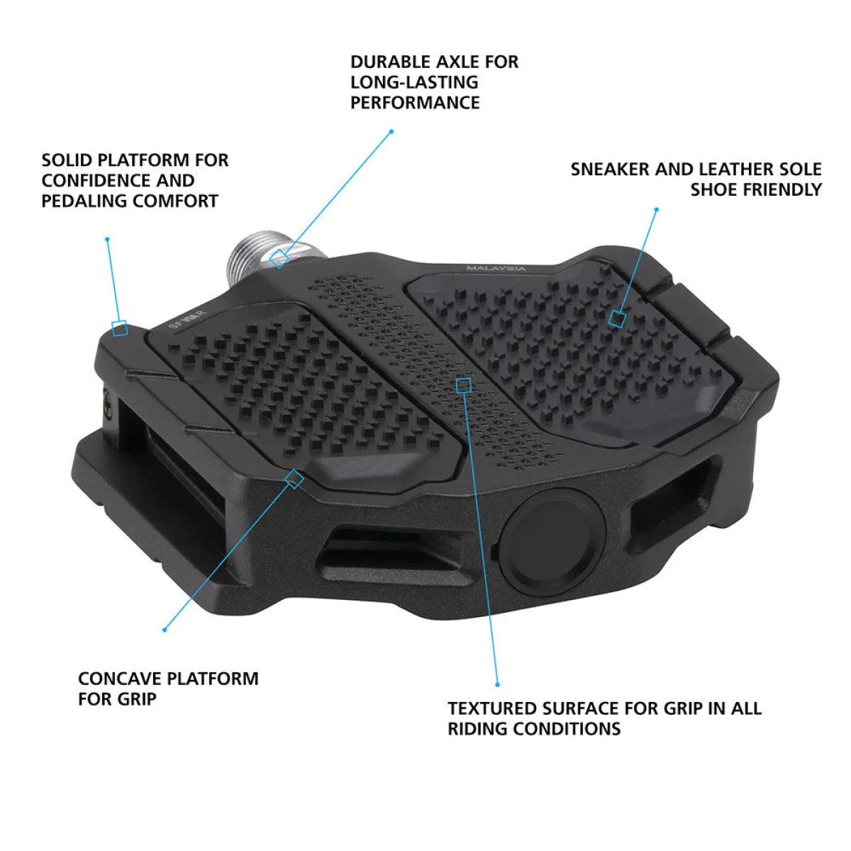 Shimano Flat for Explorer PD-EF205 pedalai juodi