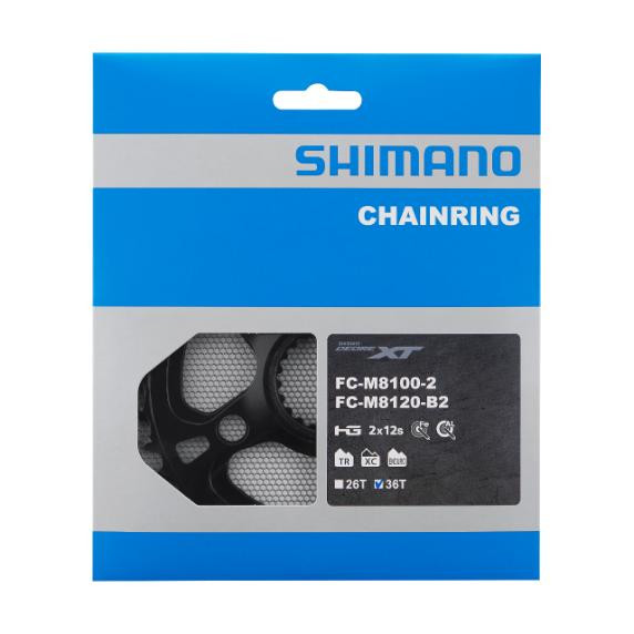 Shimano Deore XT FC-M8100-2/FC-M8120-B2 36T dantratis 2x12 pavarų