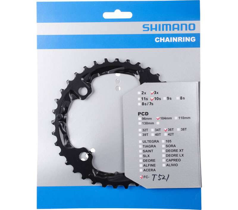 Priekinis dantratis Shimano Acera  FC-T521 36T juodas