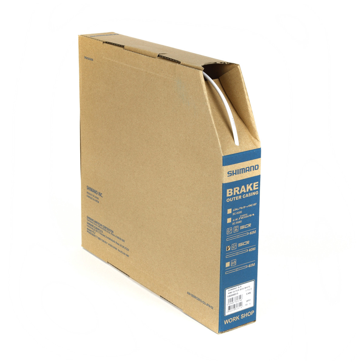 Shimano stabdžių troso šarvas SLR baltas 1m