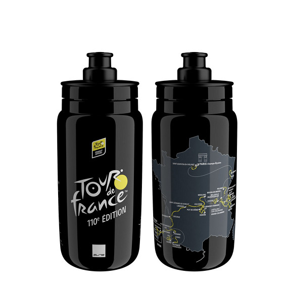 Elite FLY Tour de France Black Map 550 ml buteliukas