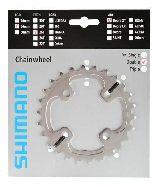 SHIMANO Deore XT FC-M785 26T-AK 38/26T dantratis 2x10 pavarų