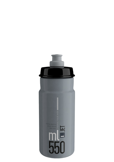 Elite JET Grey - Black Logo 550 ml gertuvė