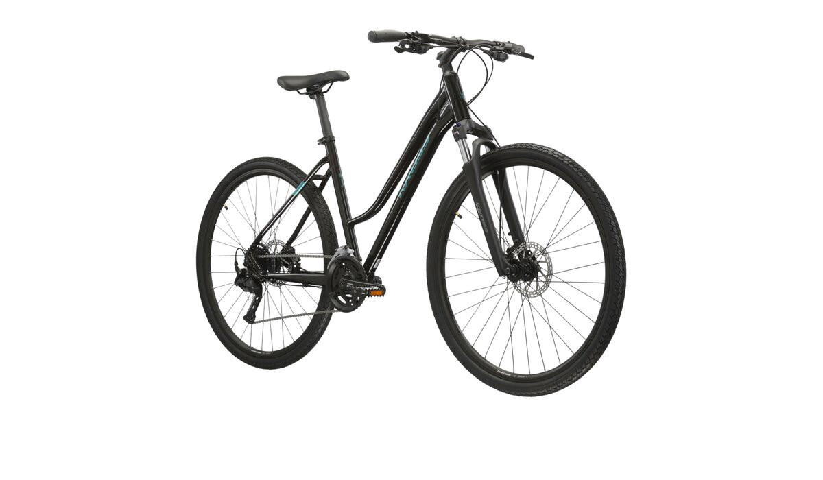 KROSS Evado 50 D bla-tur g moteriškas hibridinis dviratis 28 N