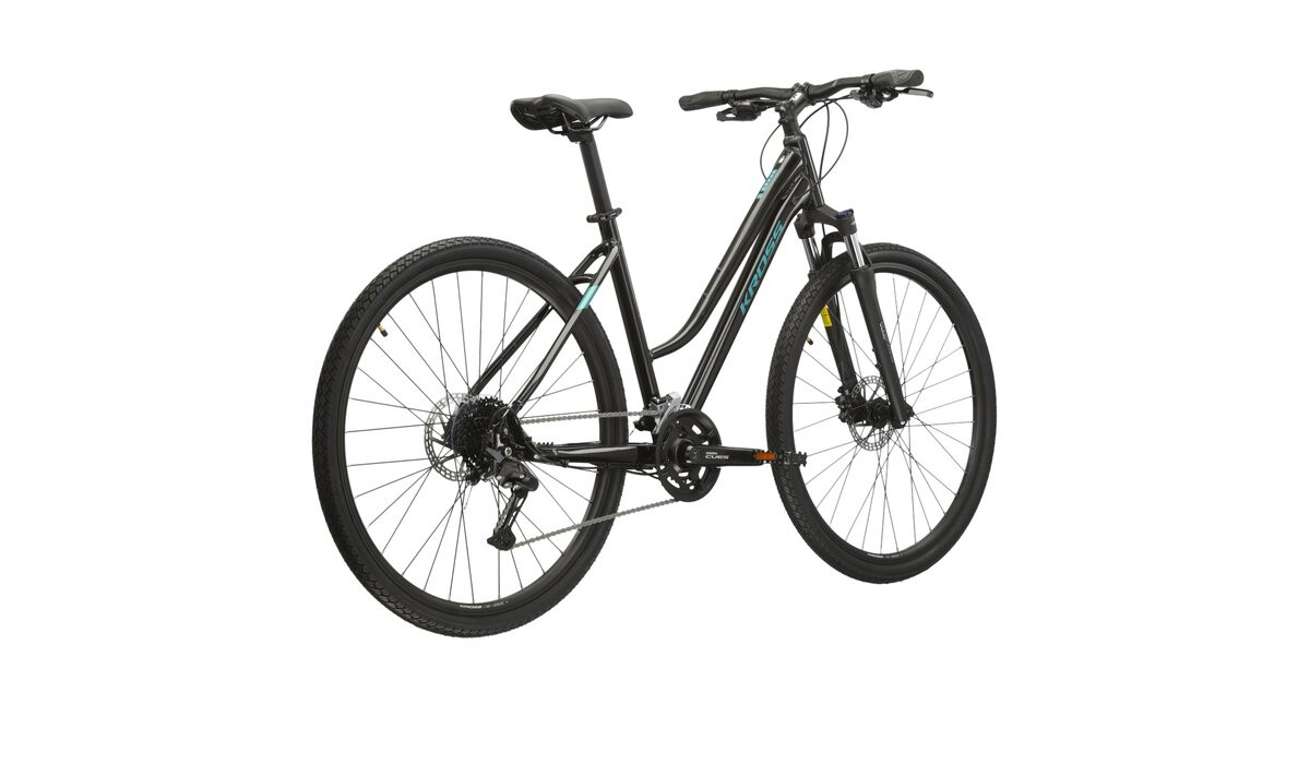 KROSS Evado 50 D bla-tur g moteriškas hibridinis dviratis 28 N