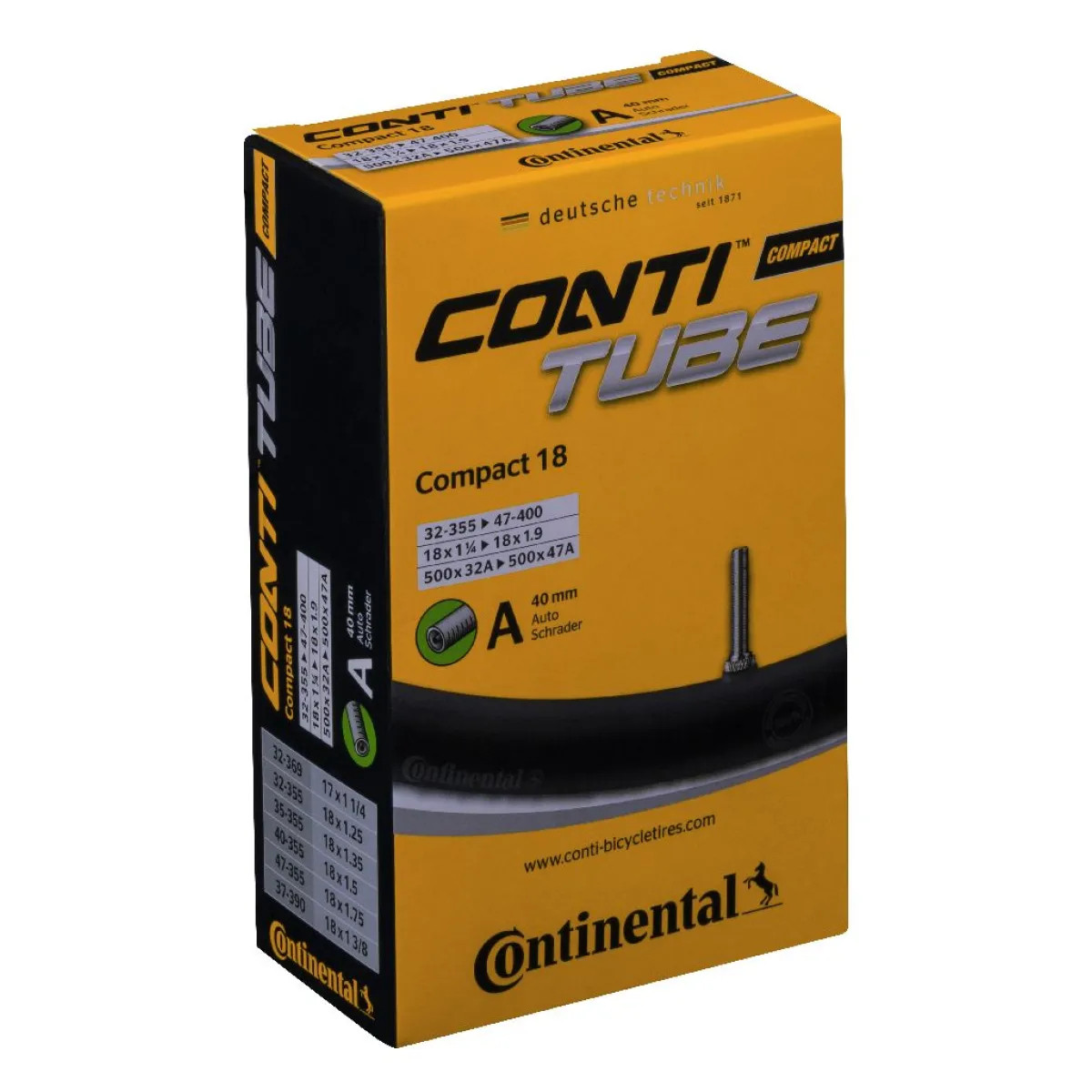 Continental Compact 18 A 40 mm 32-355-47-400 dviračio kamera