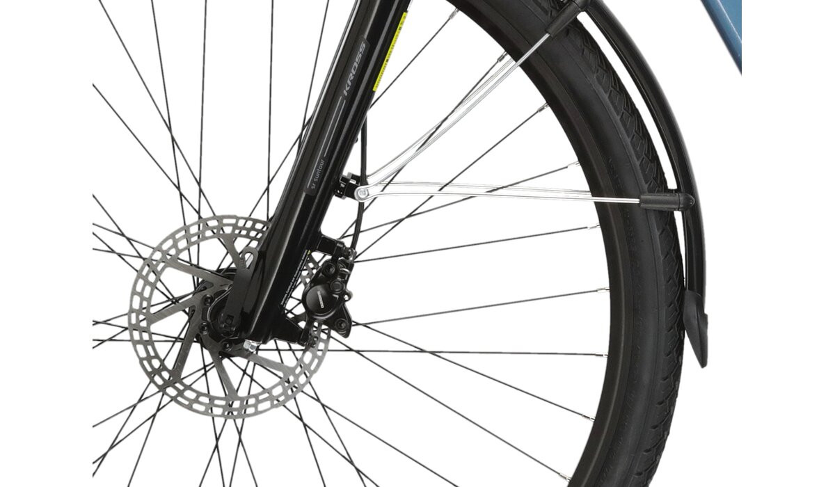 KROSS Trans Hybrid LS 10 349 Wh blu-whi g elektrinis miesto dviratis 28