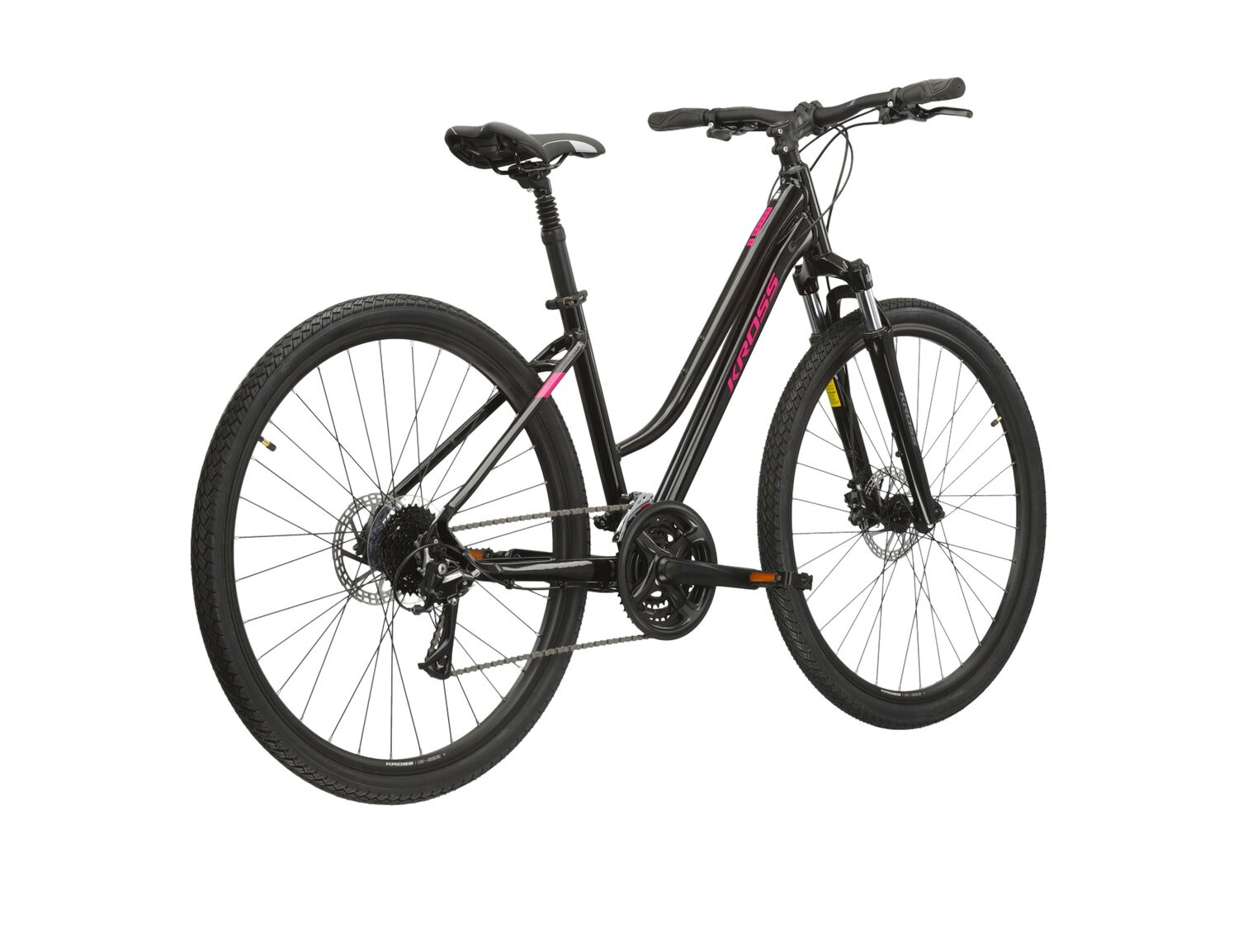 KROSS Evado 40 D bla-ras g moteriškas hibridinis dviratis 28 N