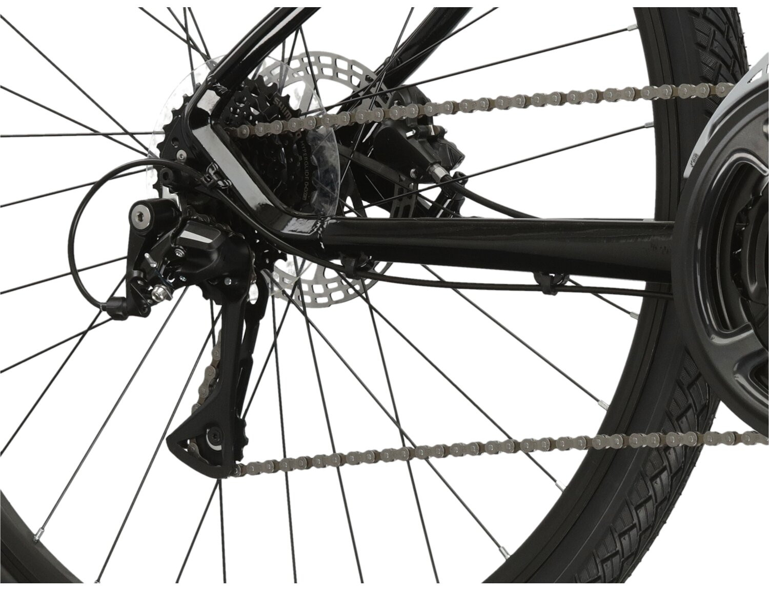 KROSS Evado 40 D bla-ras g moteriškas hibridinis dviratis 28 N