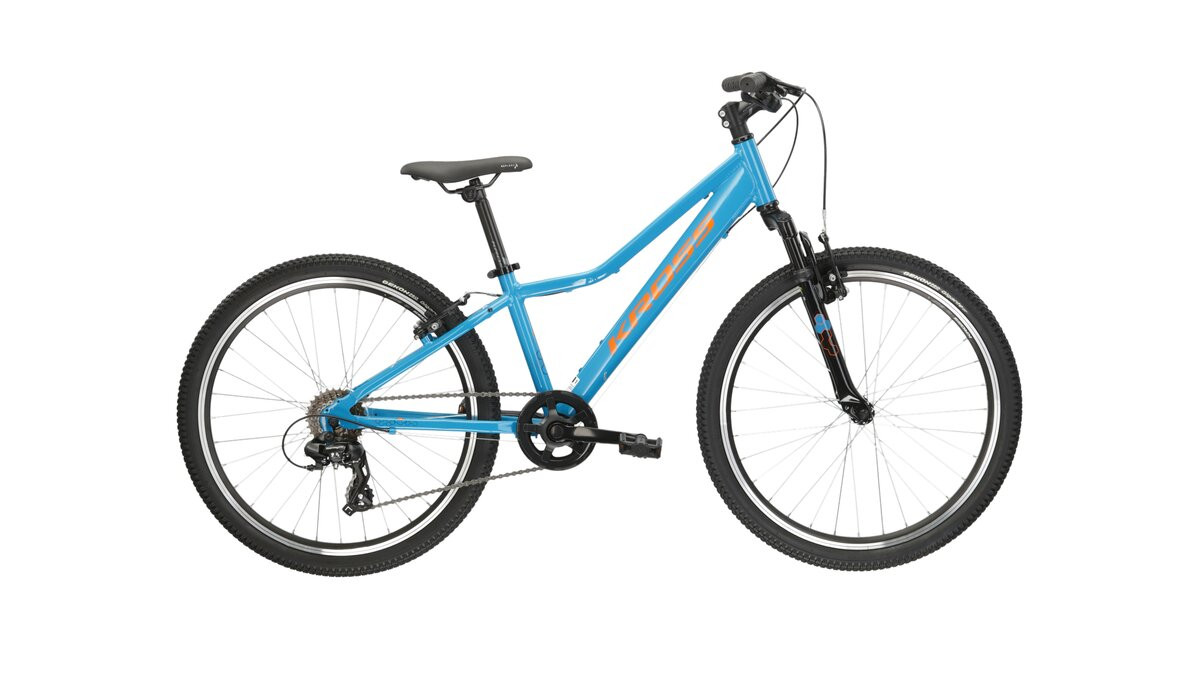 KROSS Hexagon JR 10 blu-ora g vaikiškas dviratis 24