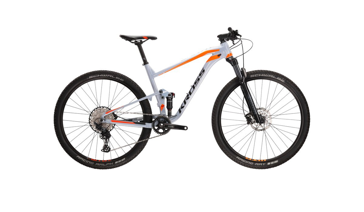 KROSS Earth 20 tur-bla-sil full suspension kalnų MTB dviratis 29