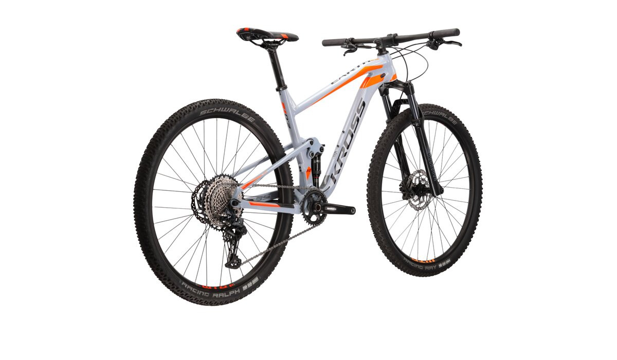 KROSS Earth 20 tur-bla-sil full suspension kalnų MTB dviratis 29