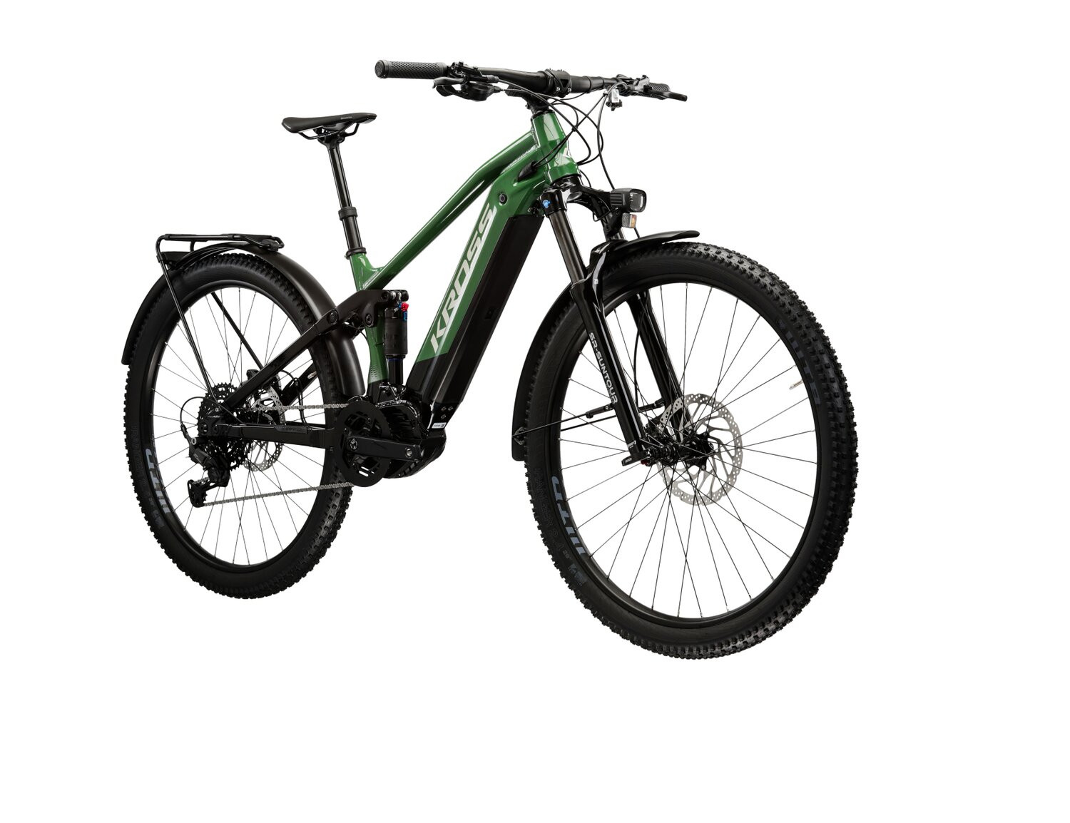 KROSS Grist Boost SUV 10 U 730 Wh gre-bla g elektrinis full suspension kalnų MTB dviratis