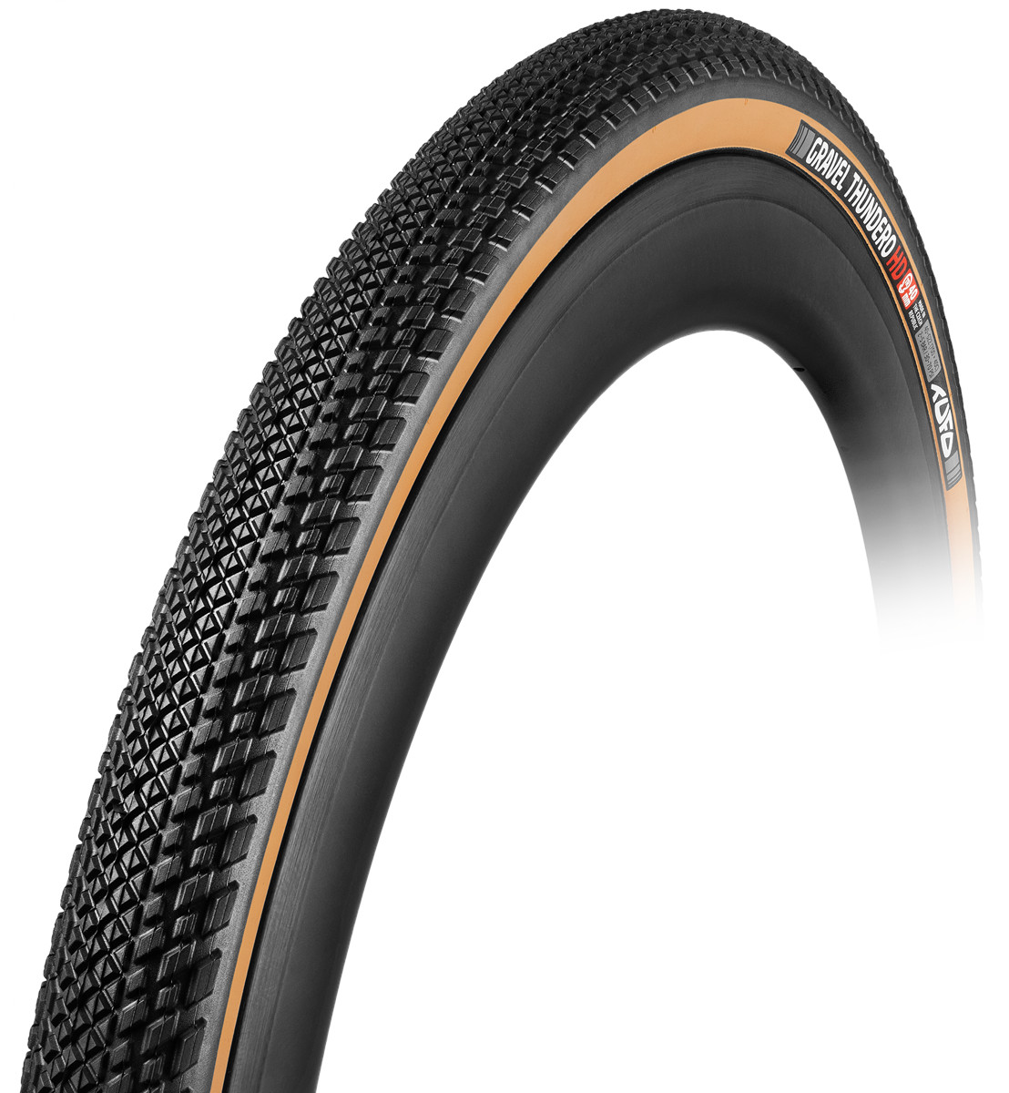 TUFO Gravel Thundero HD / 44-622/700x44C / Black/Beige / Tubeless Sulankstomos padangos