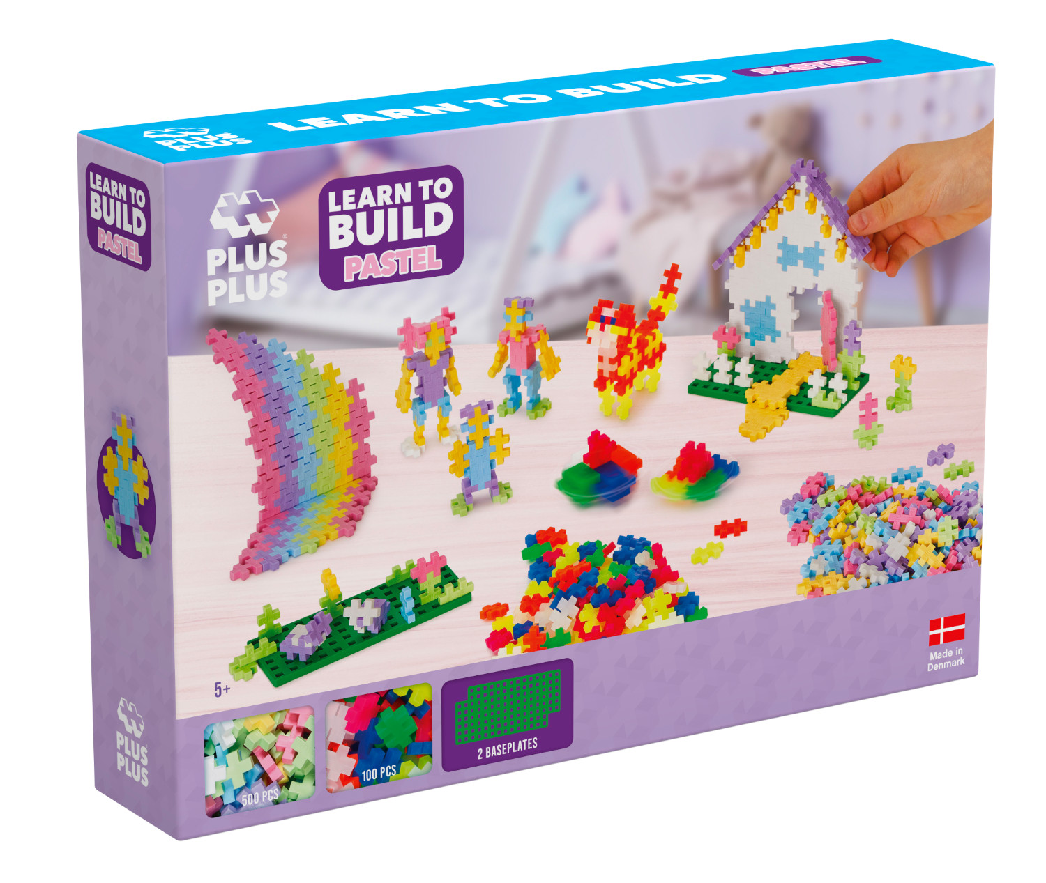 Plus Plus PRADŽIAMOKSLIS pastelinių-neoninių spalvų