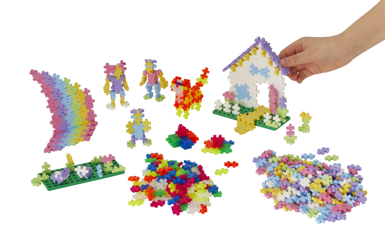 Plus Plus PRADŽIAMOKSLIS pastelinių-neoninių spalvų