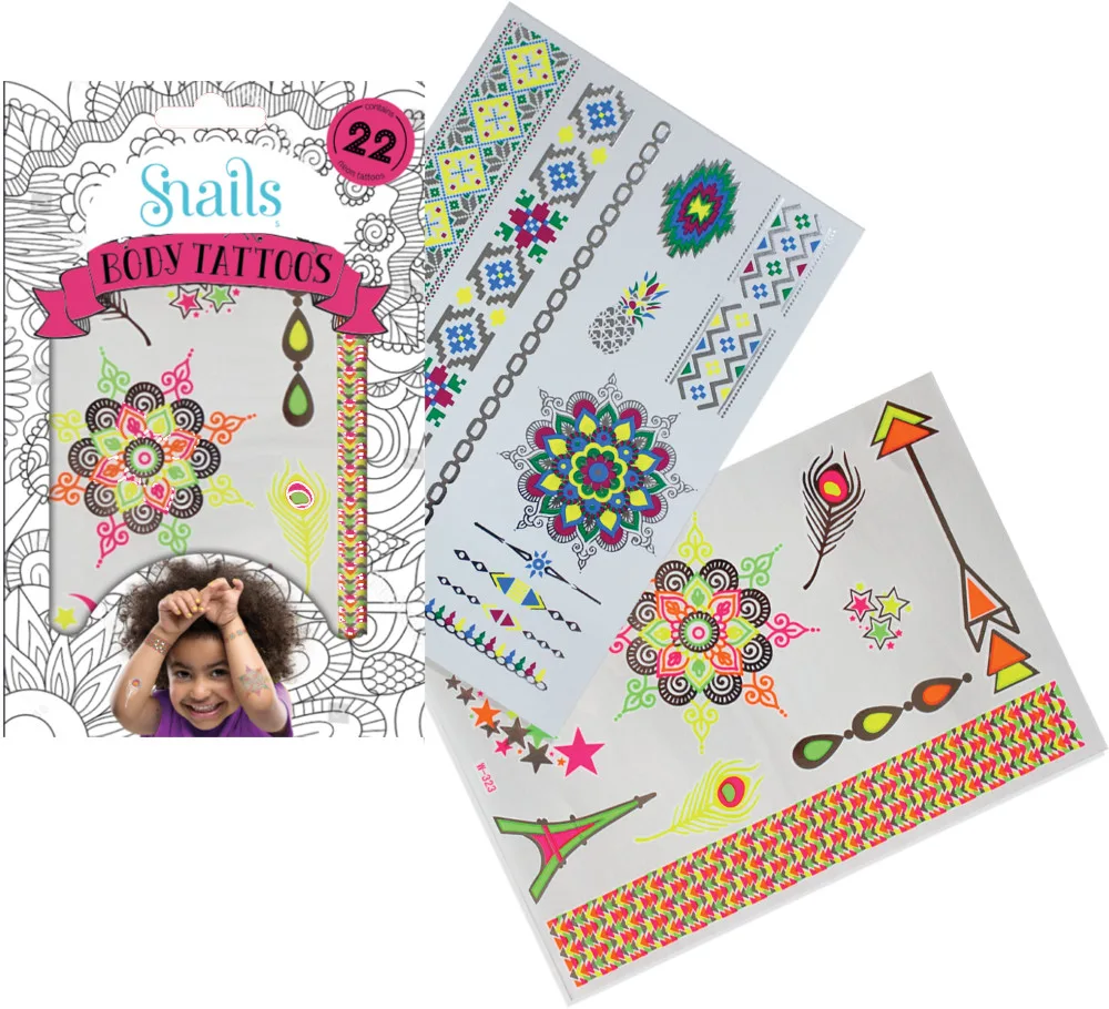 Snails Kūno Tatuiruotė Neonas