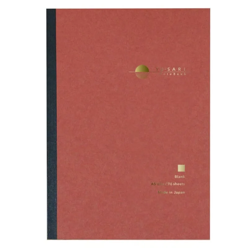 Užrašinė „YU-SARI” A5 tuščiais baltais lapais-raudona NYN-A501-W
