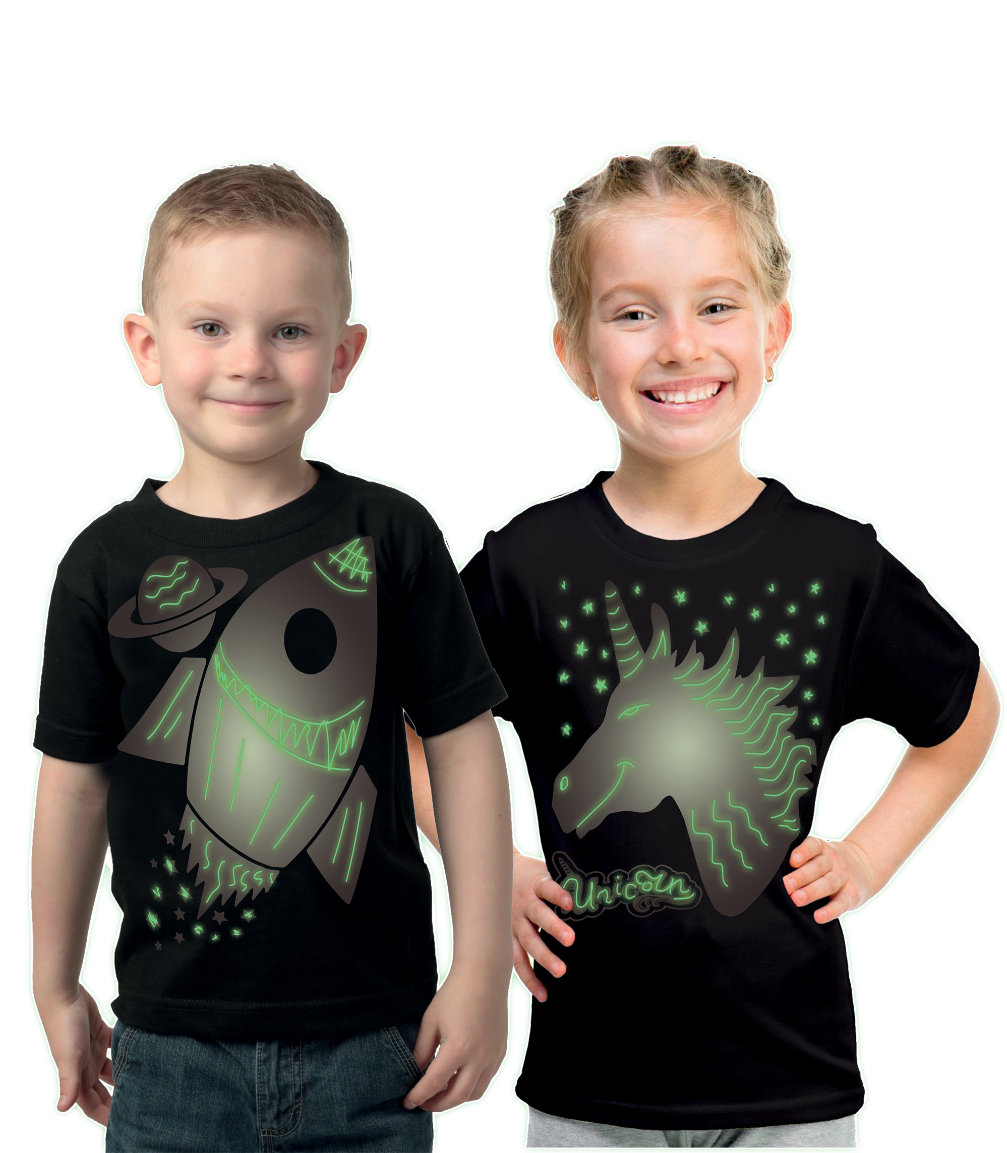 Splat Planet šviečiantys tamsoje marškinėliai Dinozauras