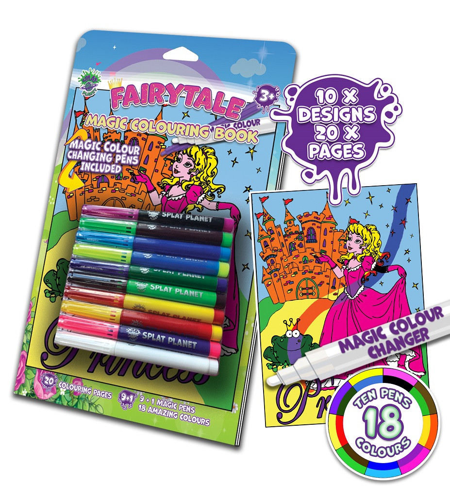 Splat Planet magiška spalvinimo knygelė PASAKA