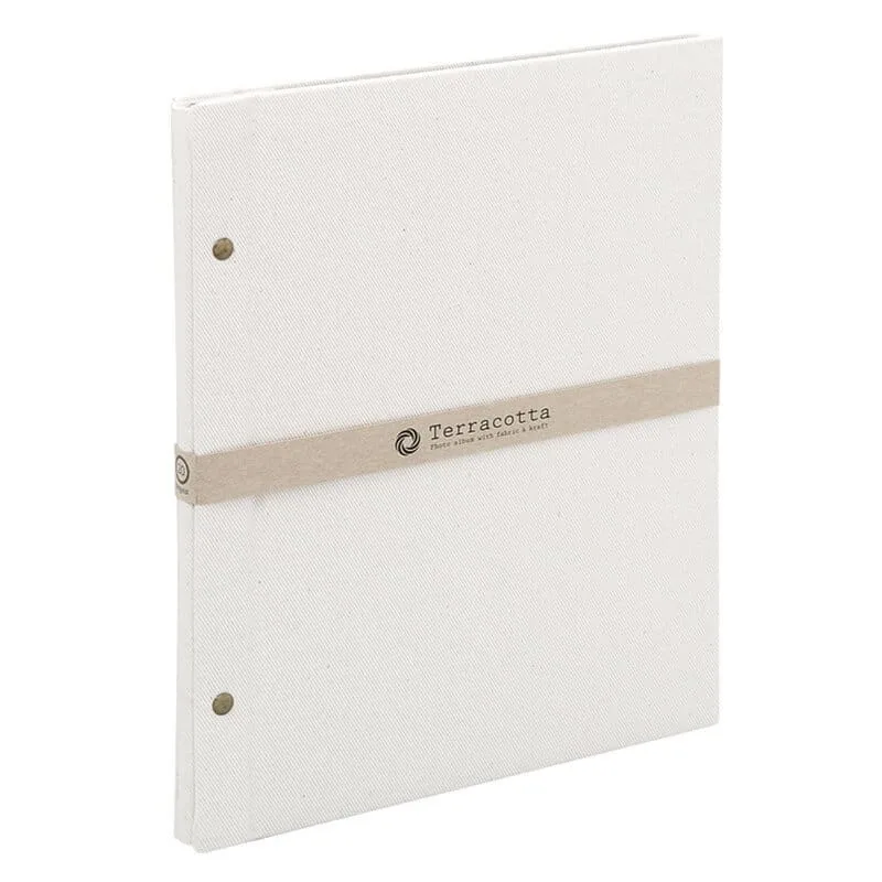 Nuotraukų albumas „Terracotta” A4-baltas TER-A4F-160-W