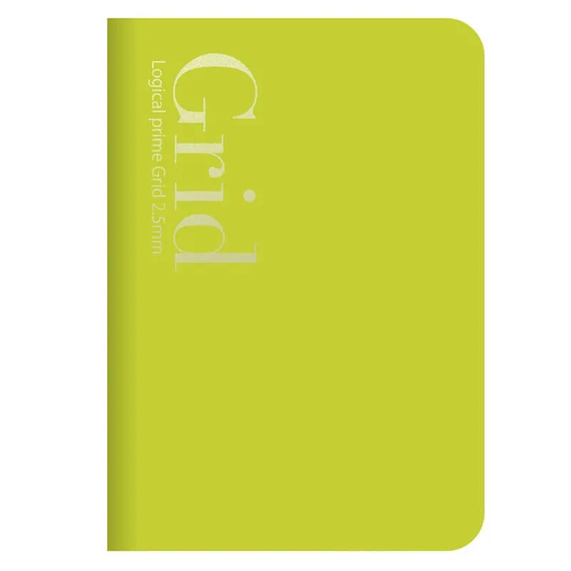 Užrašų knygelė „Logical Prime Grid” B6 langeliais 25 mm-žalsva NB601-5