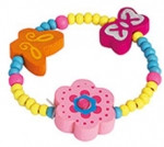 Apyrankė su mediniais karoliukais Gėlytė