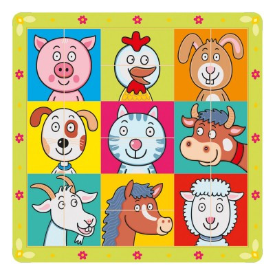 Medinė dėlionė Gyvūnai 18 mėn+