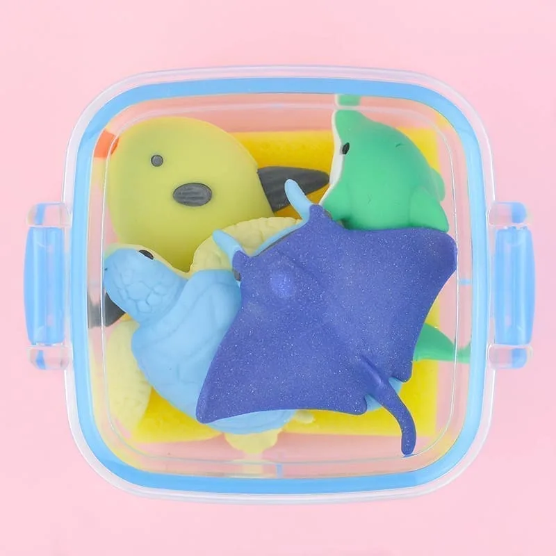 IWAKO trintukų – dėlionių rinkinys BENTO priešpiečių mini dėžutėje „Marinel”