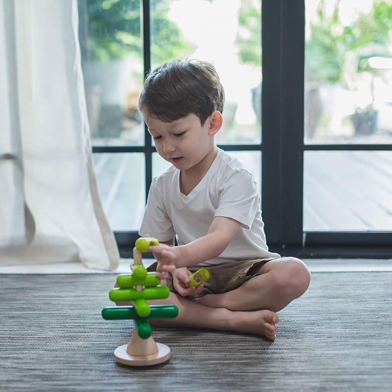 Lavinamasis žaislas piramidė „Sudedamas medis” PlanToys PT5149