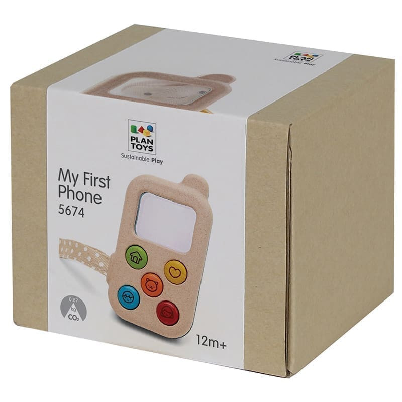 Medinis žaislas „Mano pirmas telefonas” PlanToys PT5674