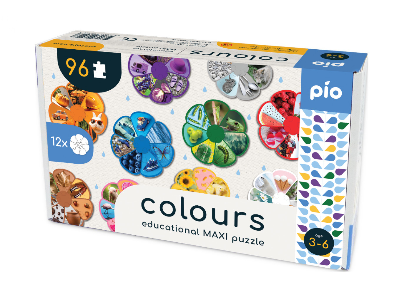 Lavinanti dėlionė COLOURS 3-6 metų vaikams