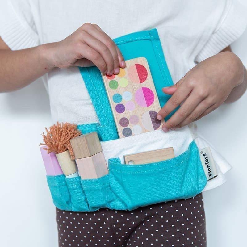 Mediniai žaislai „Makiažo priemonių rinkinys” PlanToys PT3487