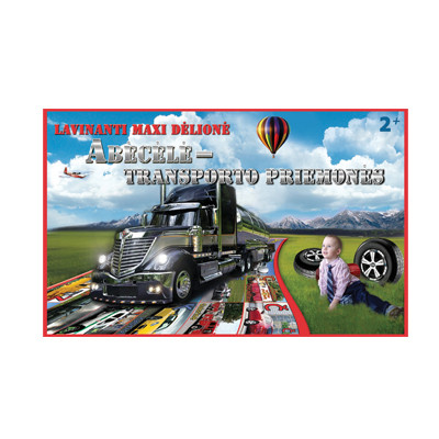 Lavinamoji dėlionė ABĖCĖLĖ – transporto priemonės 2+