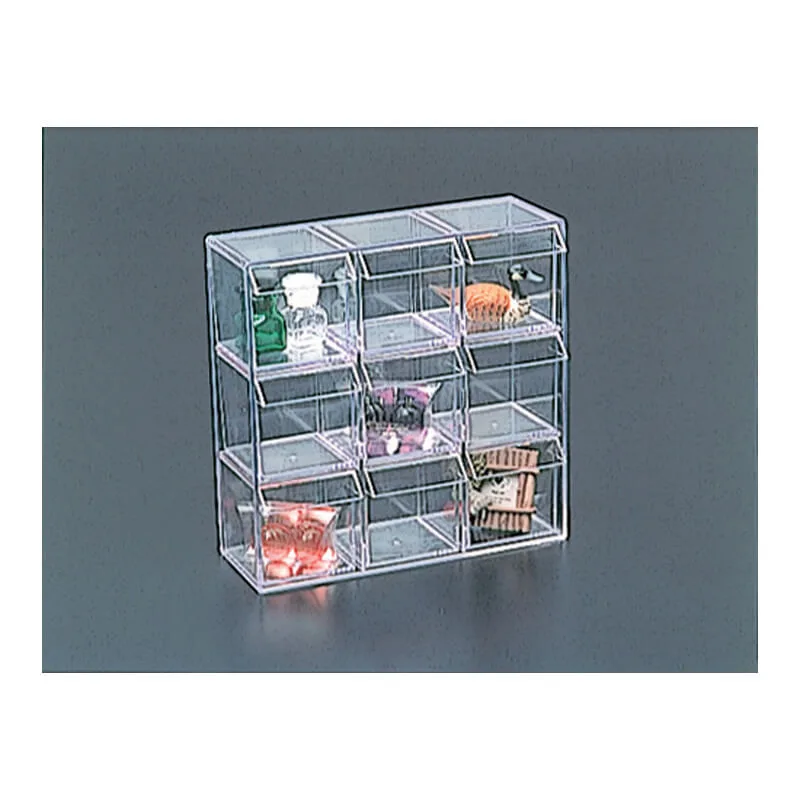 Raštinės priemonių stovas 9 skyrių skaidrus CSD-P9