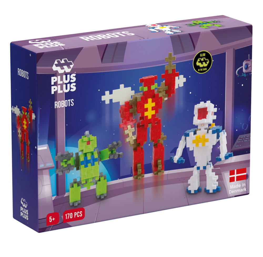 Plus Plus konstruktorius Robotai Mini neoninės 170