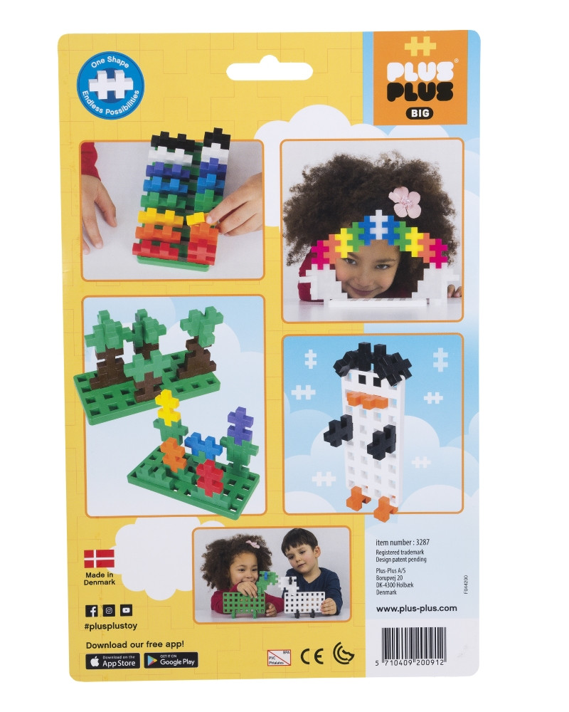 Plus Plus konstruktoriaus DIDELIŲ detalių pagrindas 2 det