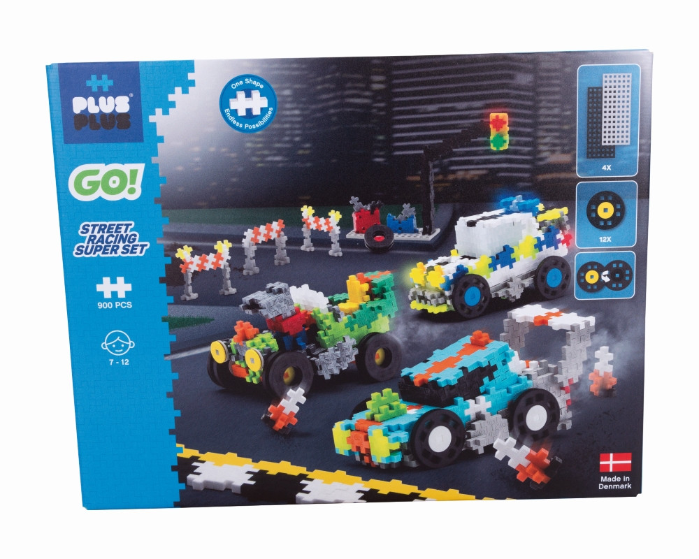 Plus Plus konstruktorius Gatvės lenktynės 900 det