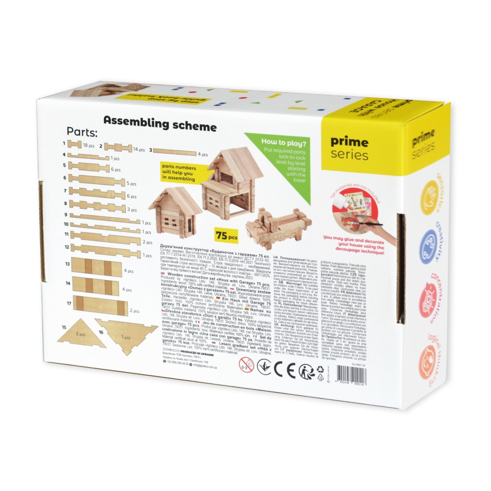 Konstruktorius Namas su garažu 75 det