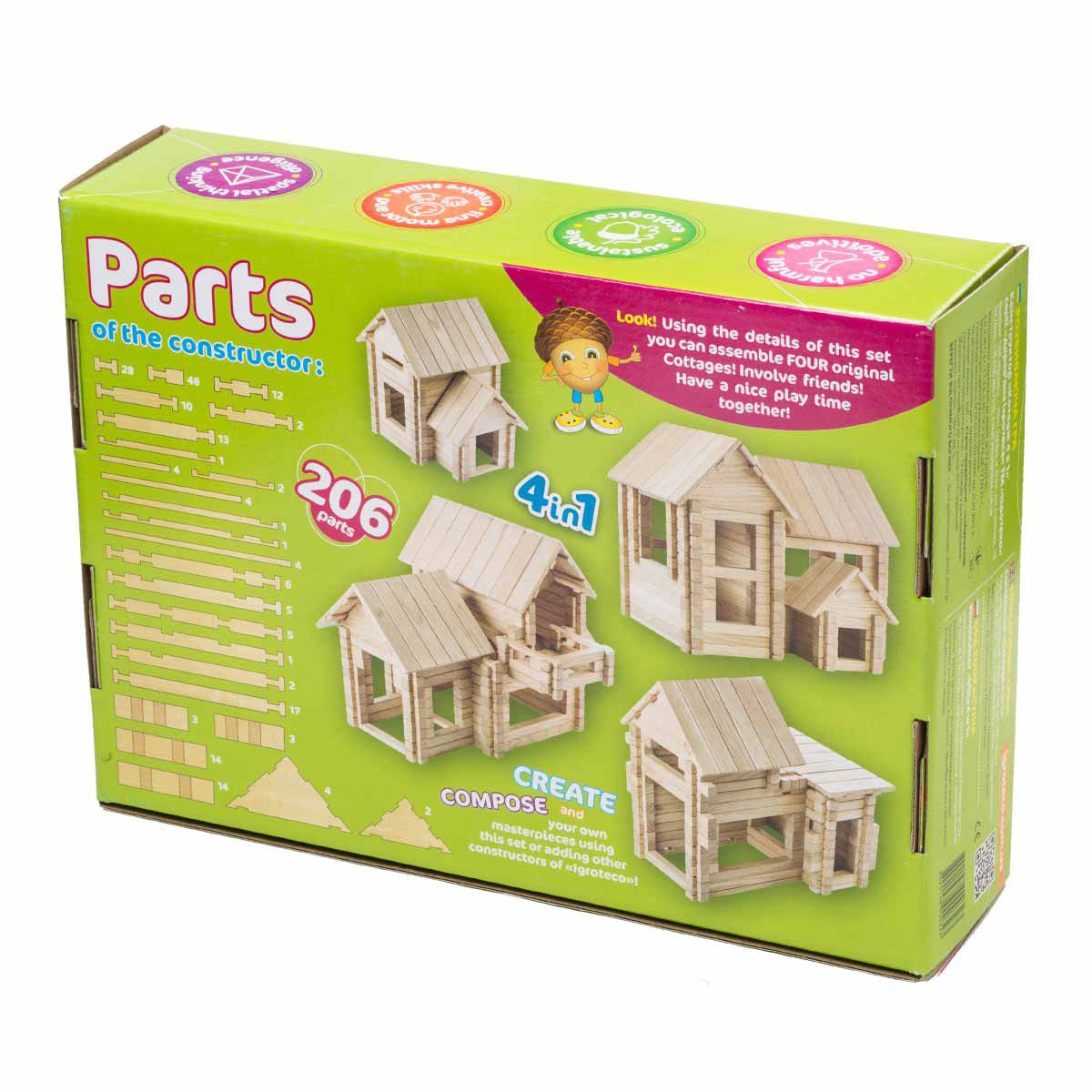 Konstruktorius Kotedžas 4in1 206