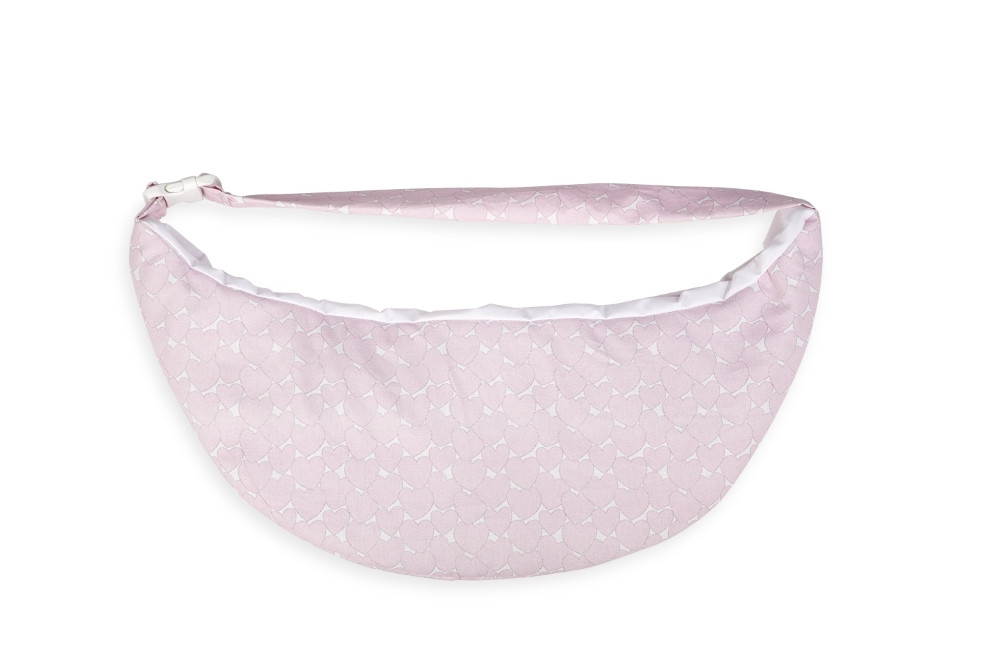 Kūdikio nešyklė per petį rožinė