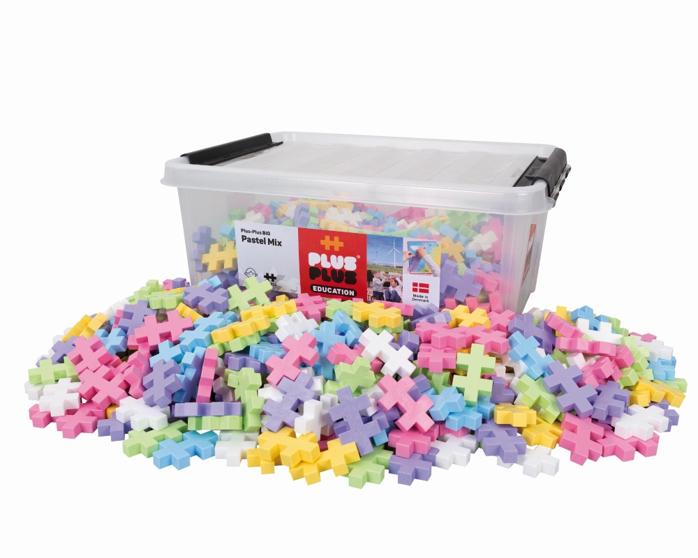 Plus Plus konstruktorius DIDELĖS pastelinės 400 det