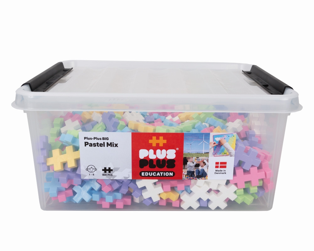 Plus Plus konstruktorius DIDELĖS pastelinės 400 det