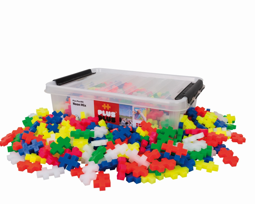 Plus Plus konstruktorius DIDELĖS neoninės 200 det